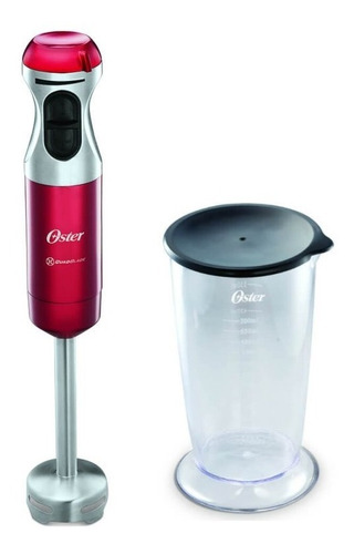 Mixer Oster Power Elegance 127v Vermelho 350w Em Aço Inox