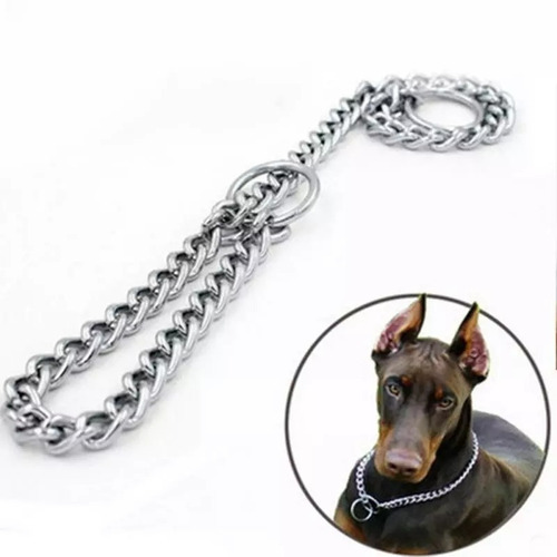Imagen 2 de 6 de Collar De Adiestramiento Metálico, Para Perro 65 Cm.