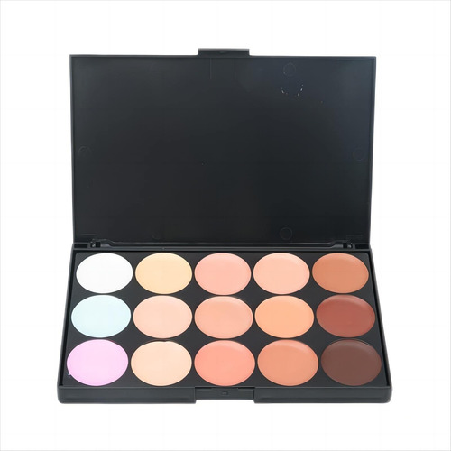 Juego De Maquillaje De Base Correctora De 15 Colores, Crema.