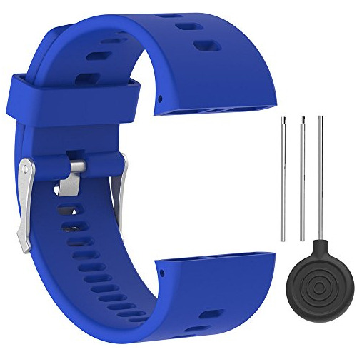 Malla De Silicona Para Reloj Polar V800 (azul)