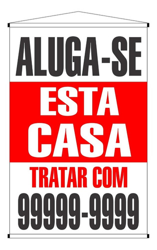 Banner Divulgação Aluga-se Esta Sala Comercial 60x40cm 