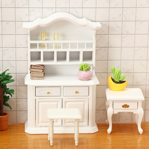 Práctico Mini Simulador De Gabinete De Madera En Miniatura D