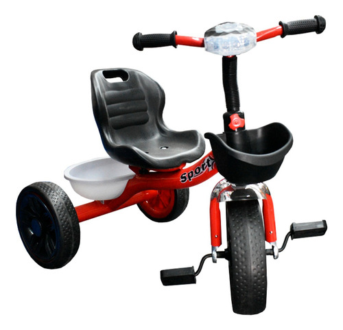 Triciclo Infantil Para Niños Lee 916 Sport Farito Bajito Color Rojo