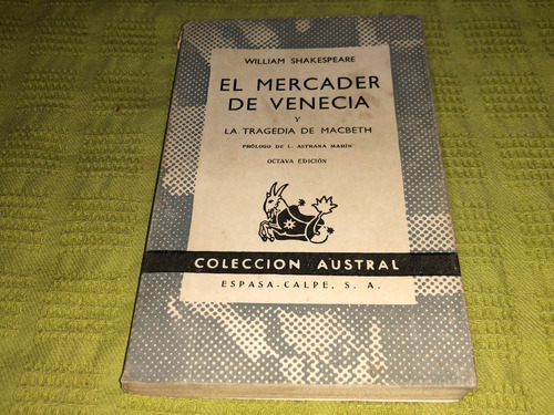 El Mercader De Venecia Y La Tragedia De Macbeth- Shakespeare