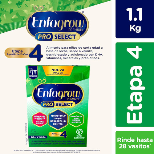 Fórmula Infantil Enfagrow Pro Select Etapa 4 Caja 1.1 Kg