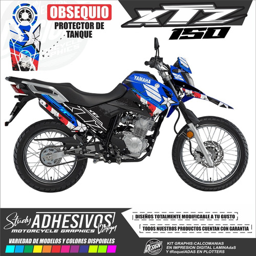 Calcomanias Yamaha Xtz 150 Personalizadas Kit De Stickers