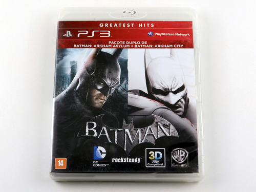 Batman Arkham Asylum + City Pacote Duplo Ps3 Playstation 3