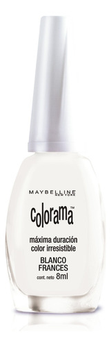 Esmalte Colorama Maybelline New York 8ml Color Blanco Francés