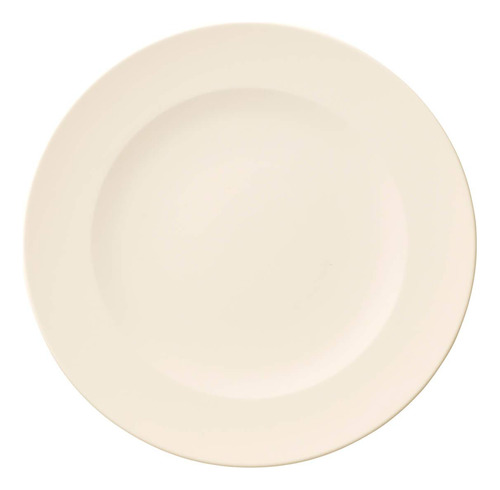 Plato Cena 10.5  Porcelana Premium Color Blanco