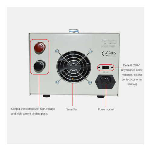 Fuente De Alimentación Cc Estable En Laboratorio 30v 30a