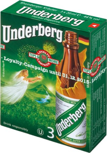 Bitter De Hierbas Natural Underberg, 10 Oz (pack De 5)