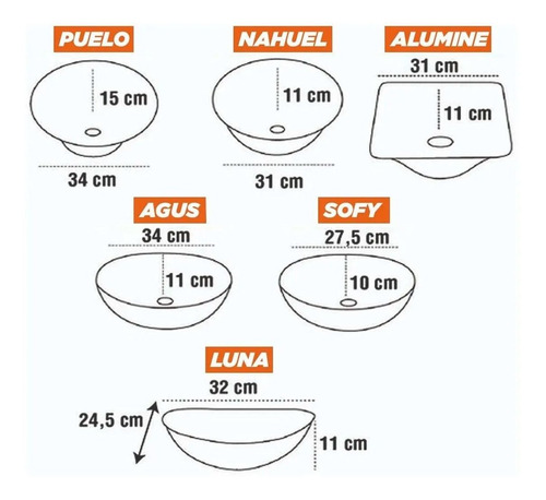 Imagen 2 de 7 de Bacha Loza Apoyo Vanitory Baño Porcelana Oferta Losa Blanca