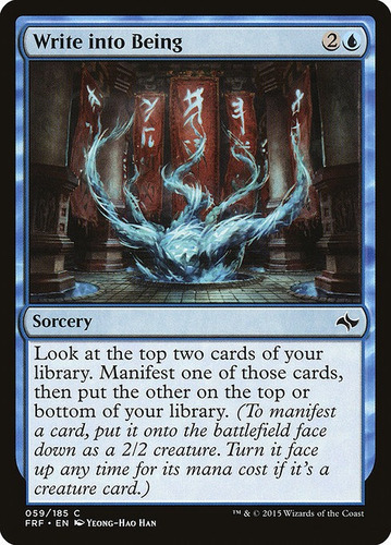 Carta Magic Write Into Being X4 Playset Fate Reforged