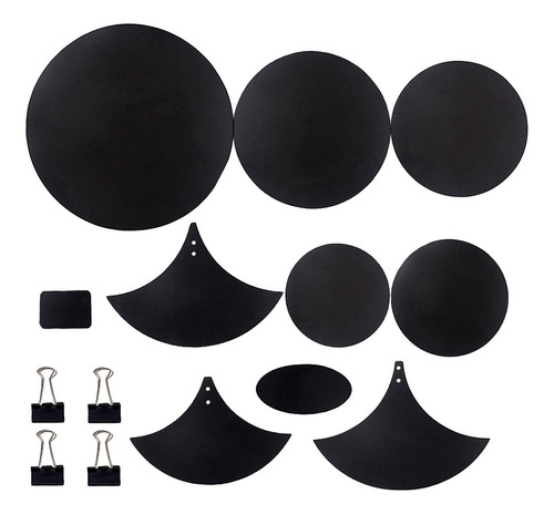 14 Unidades Drum Practice Mute Pad Set Silenciador De