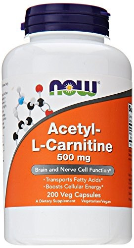 Acetil L-carnitina 500 Mg Now 200 Cápsulas