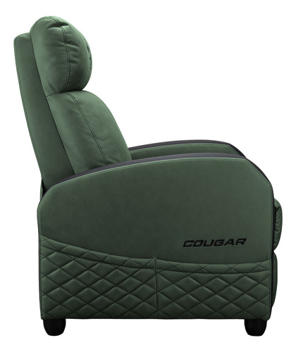 Sillon Gamer Cougar Ranger Elite, Tapizado De Cuero Sintetico, Soporta 135kg, Color Army Green.