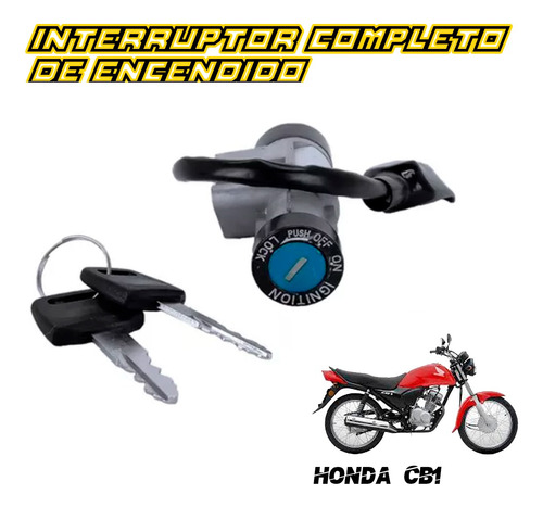 Interruptor De Encendido Completo 12v Para Moto Honda Cb1