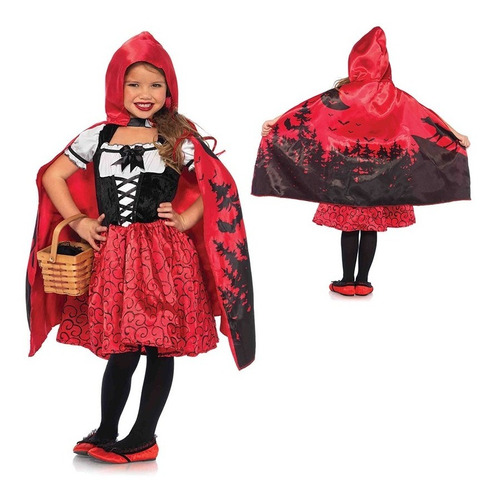 Disfraz Para Niña Caperucita Roja Talla Xxs Halloween