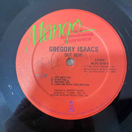 Lp Reggae- Gregory Isaacs ( Out Deh, Importado ) (Usado)