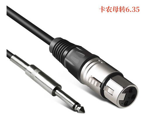 Madre De 6,35 Kg, 0,5 M, 6,35 Mm, Para Xlr De Macho A Mujer