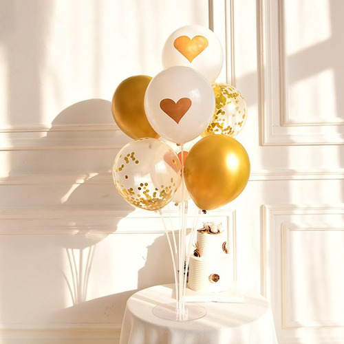 Soporte De Globos Para Mesas,5pcs Kit De Soporte De Globo Tr