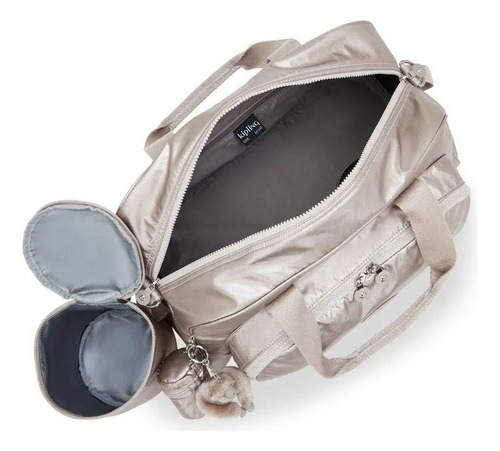 Bolsa De Maternidade E Trocador Kipling Camama Metallic Glow Cor Dourada