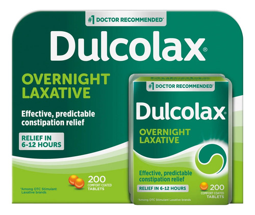 Dulcolax Laxante Alivia El Estreñimiento 200 Tabletas