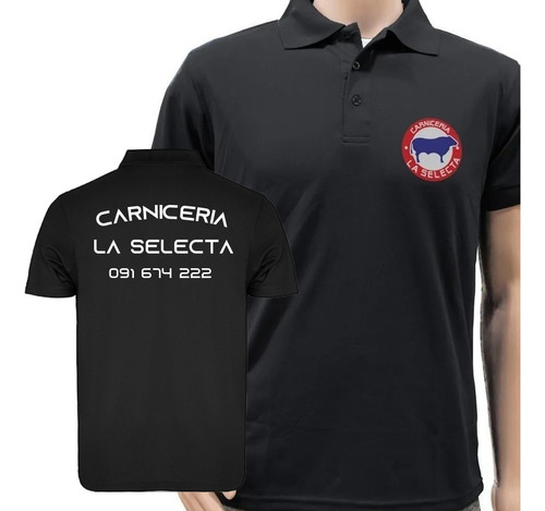 Remeras Polo Personalizadas Empresas Vinilo Frente Y Espalda