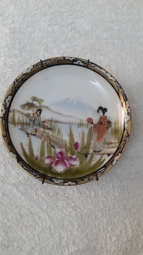 Platito Decorativo De Porcelana Pintado A Mano  Japan