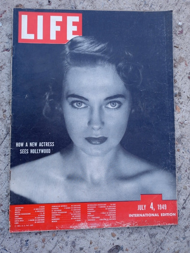 Revista Life 04/07/1949 - Marta Toren Atriz Sueca Vol.7 N.1