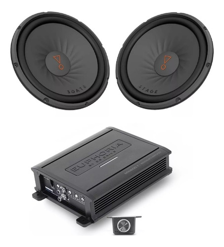 Paquete 2 Subwoofer Jbl 12  Stage122d+amplificador  Mx600.1 