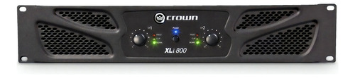 Amplificador Audio Potencia Crown Xli 800 300w Rms X2 4ohms Color Negro