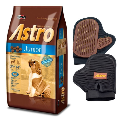 Astro Cachorro Premium 15 Kg + Guante Quita Pelos De Regalo