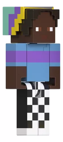 Calças xadrez Minecraft Creator Skin Action Figure
