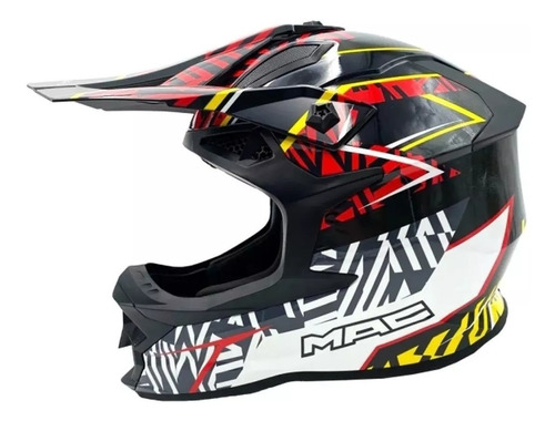 Casco Moto Cross Enduro Mac Virtus Ressod Solomototeam