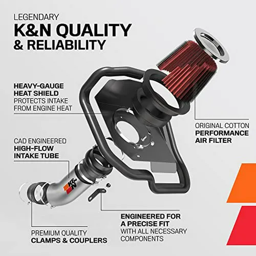 Kit De Admisión De Aire Frío K&n Compatible Con Chevrolet (c