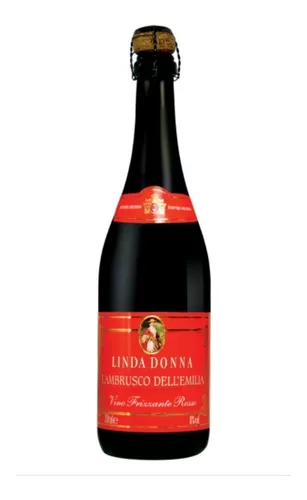 Imagem 1 de 1 de Vinho Lambrusco Linda Donna Frisante Rosso (tinto) 750 Ml