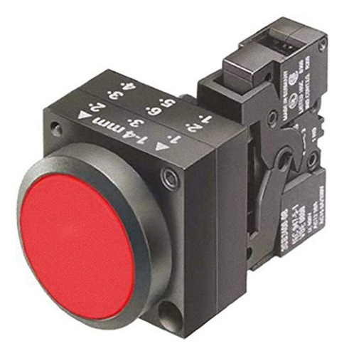 Botón Pulsador Iluminado Rojo Siemens 3sb3221-0aa21