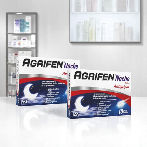 Agrifen Noche Pack 20 Tabletas Pisa Laboratorios