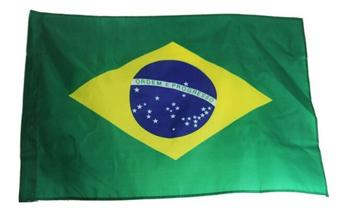 Hermosa Bandera De Brasil En Poliester 60x90 Cm.