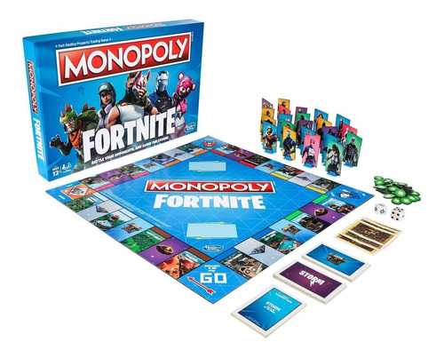 Jogo Monopoly Fortnite Banco Imobiliário 