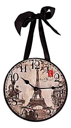 Dci 1 Reloj De Pared - París/torre Eiffel Vintage Imágenes