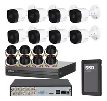 Comprar Kit Dahua Dvr 8ch + 8 Camaras Full Hd 2mp Lente2.8 Disco Ssd Color Cables