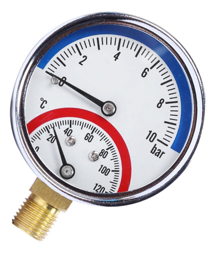 Manómetro Mecánico De Rosca Scale G1/4 Con Temperatura