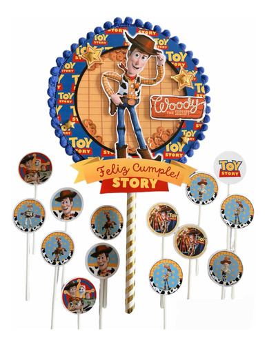 Adorno De Torta Toy Story Woody