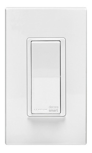 Interruptor Sencillo Decorativo Blanco Con Placa 15a 120/277