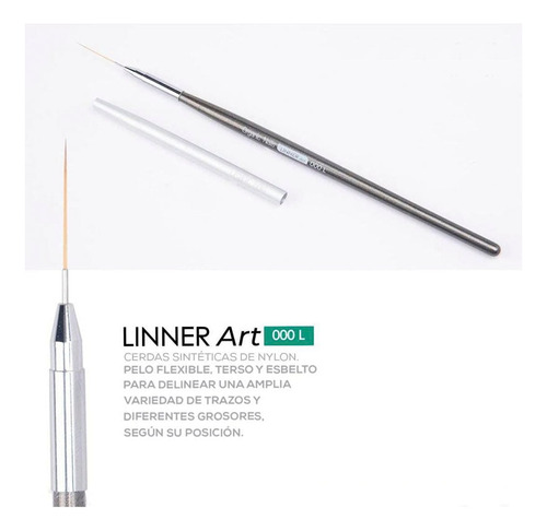 Pincel Linner Art 000 L - Organic Nails