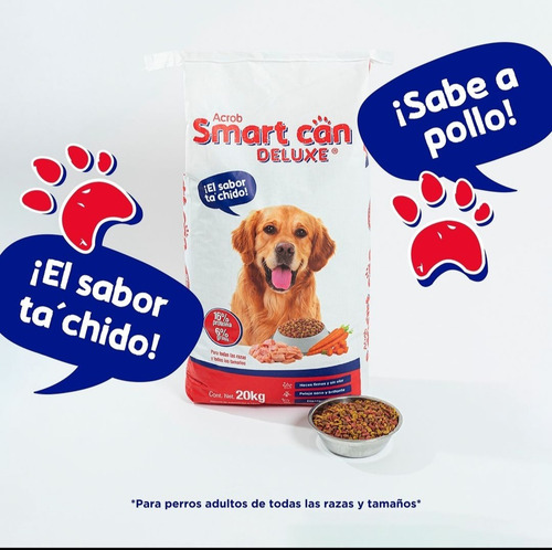 Croqueta Smart Can Deluxe 20 Kg Para Todas Las Razas