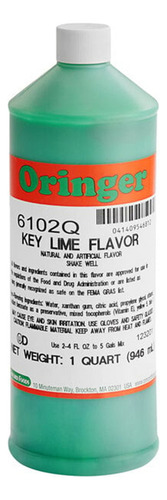 Oringer Esencia/sabor Para Helado Sabor Key Lime 946ml