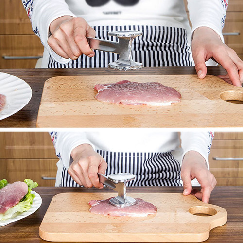 Herramienta Para Lijar Meat Hammer De Doble Cara Y Mango Lar
